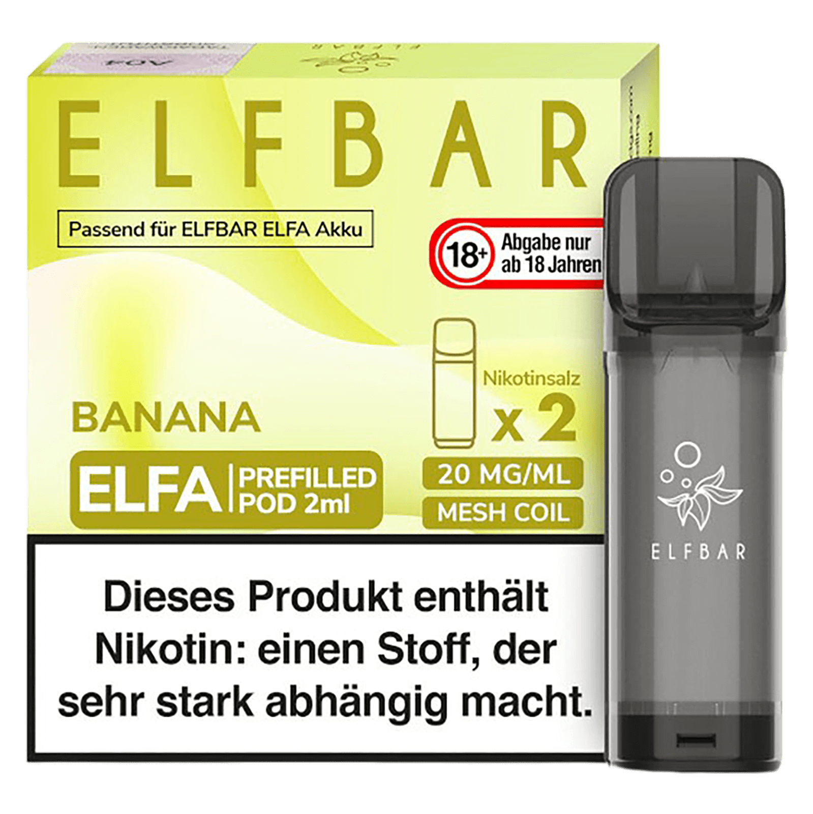 Elf Bar ELFA Liquid Pod 2er Pack - Banana