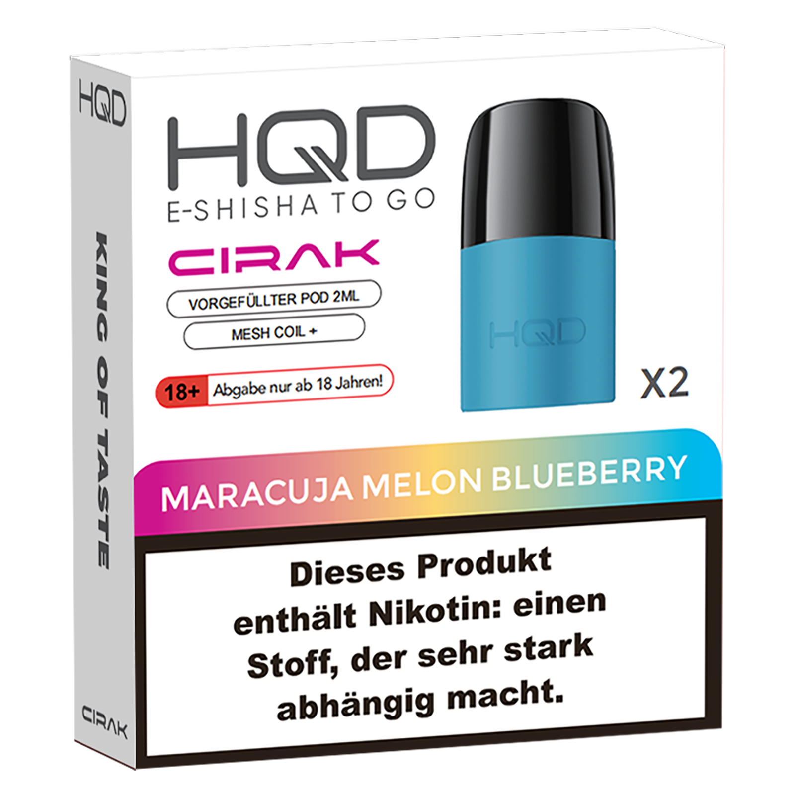 HQD Cirak Pod - Maracuja Melon Blueberry - 2 x 2ml