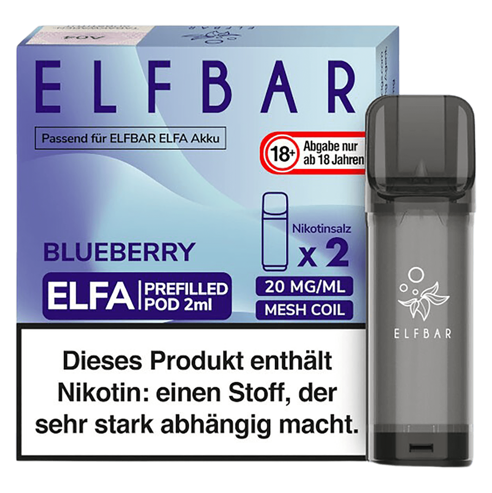 Elf Bar ELFA Liquid Pod 2er Pack - Blueberry