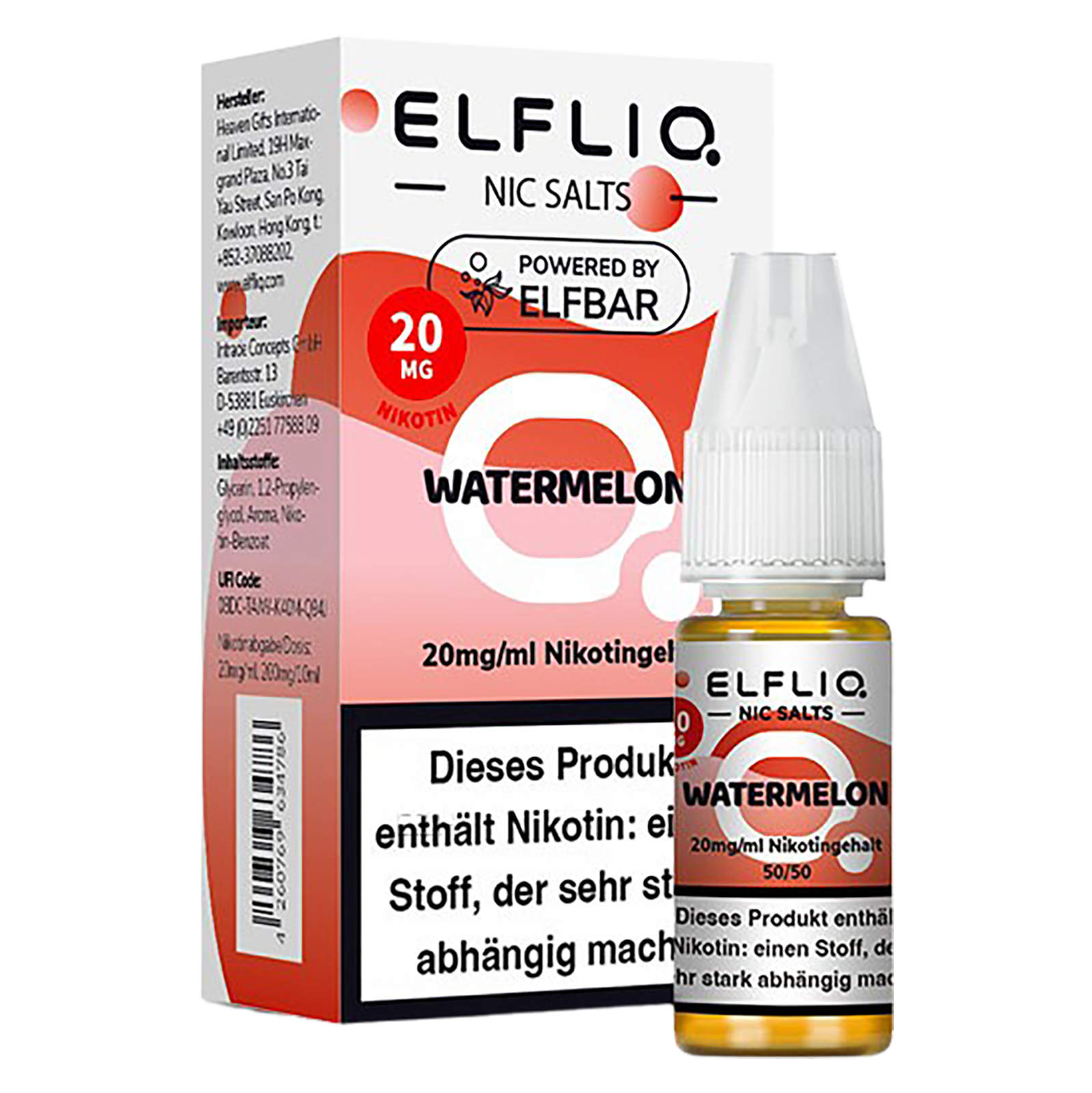 Elfliq - Nikotinsalz Liquid 20mg/ml - Watermelon