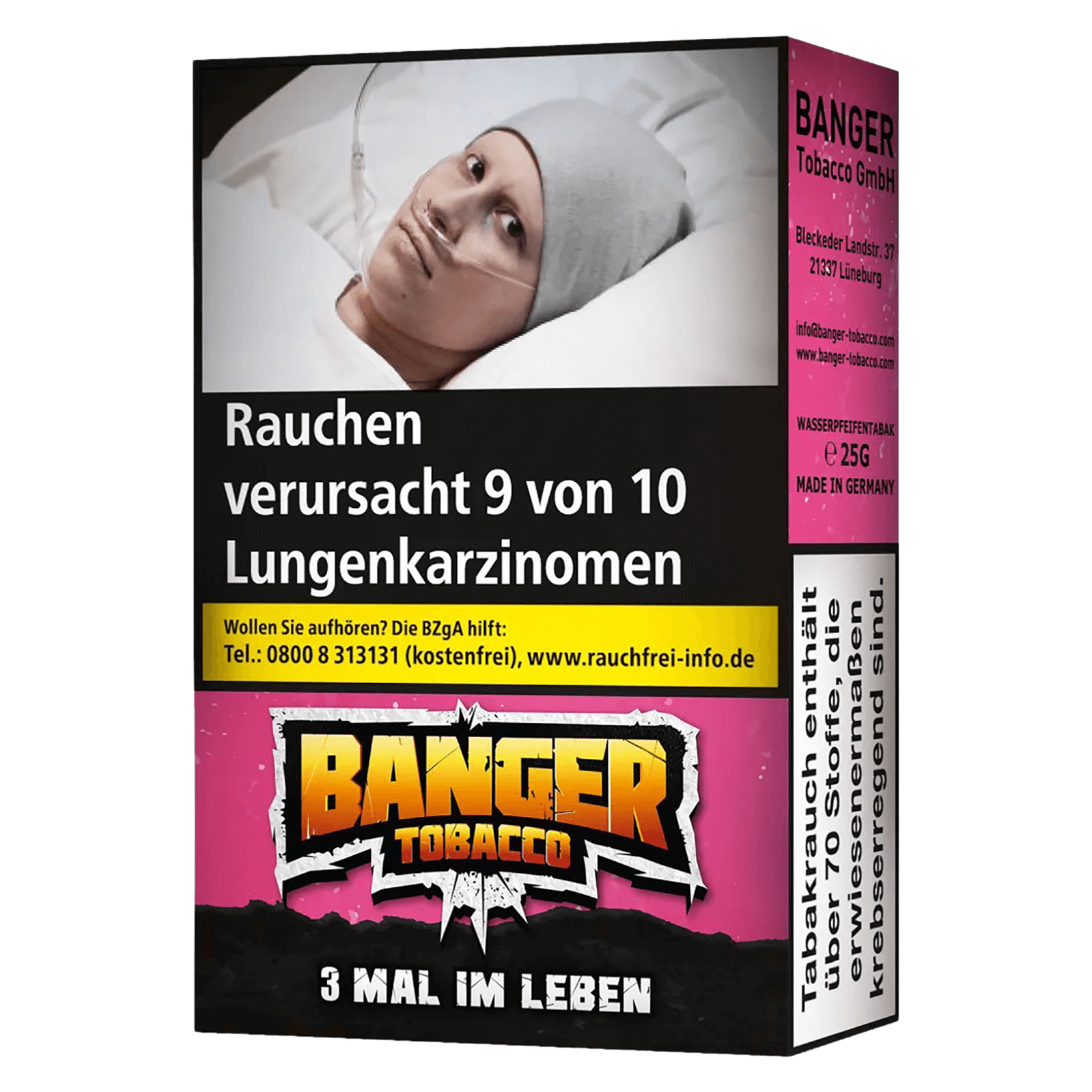 Banger Tobacco 25g - 3 Mal im Leben