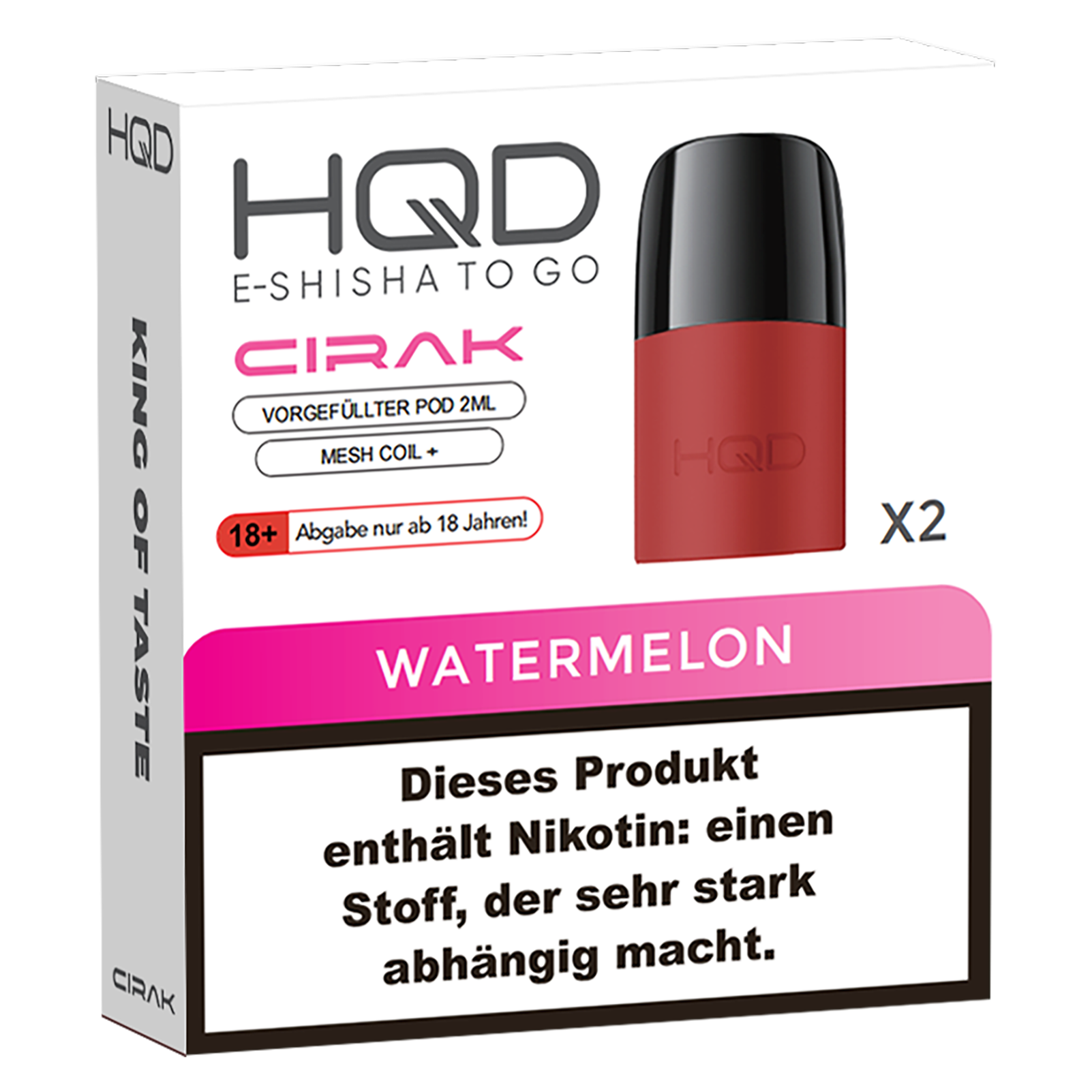 HQD Cirak Pod - Watermelon - 2 x 2ml