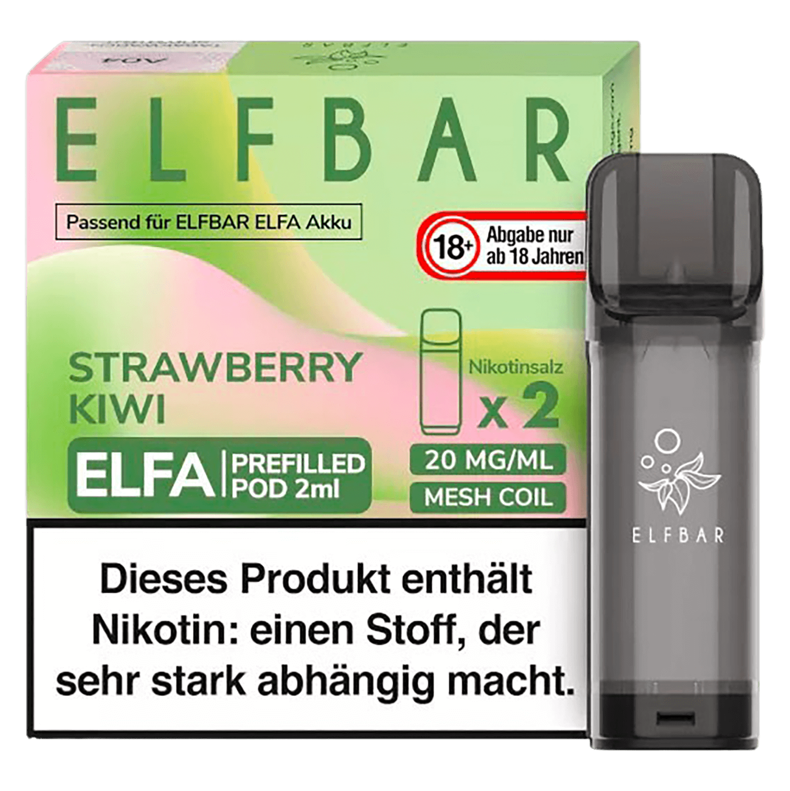Elf Bar ELFA Liquid Pod 2er Pack - Strawberry Kiwi