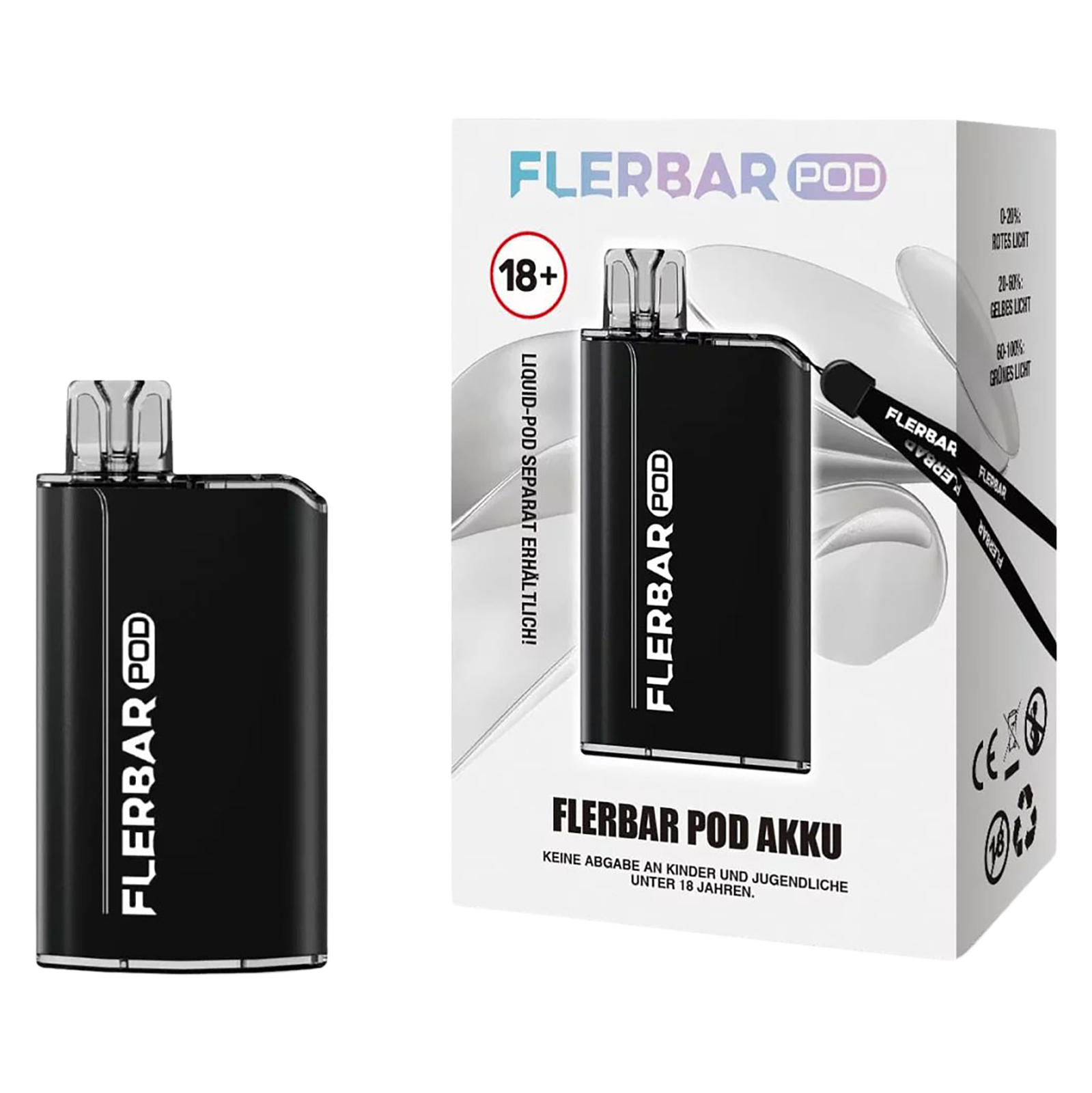 Flerbar 500mAh Akku - Schwarz