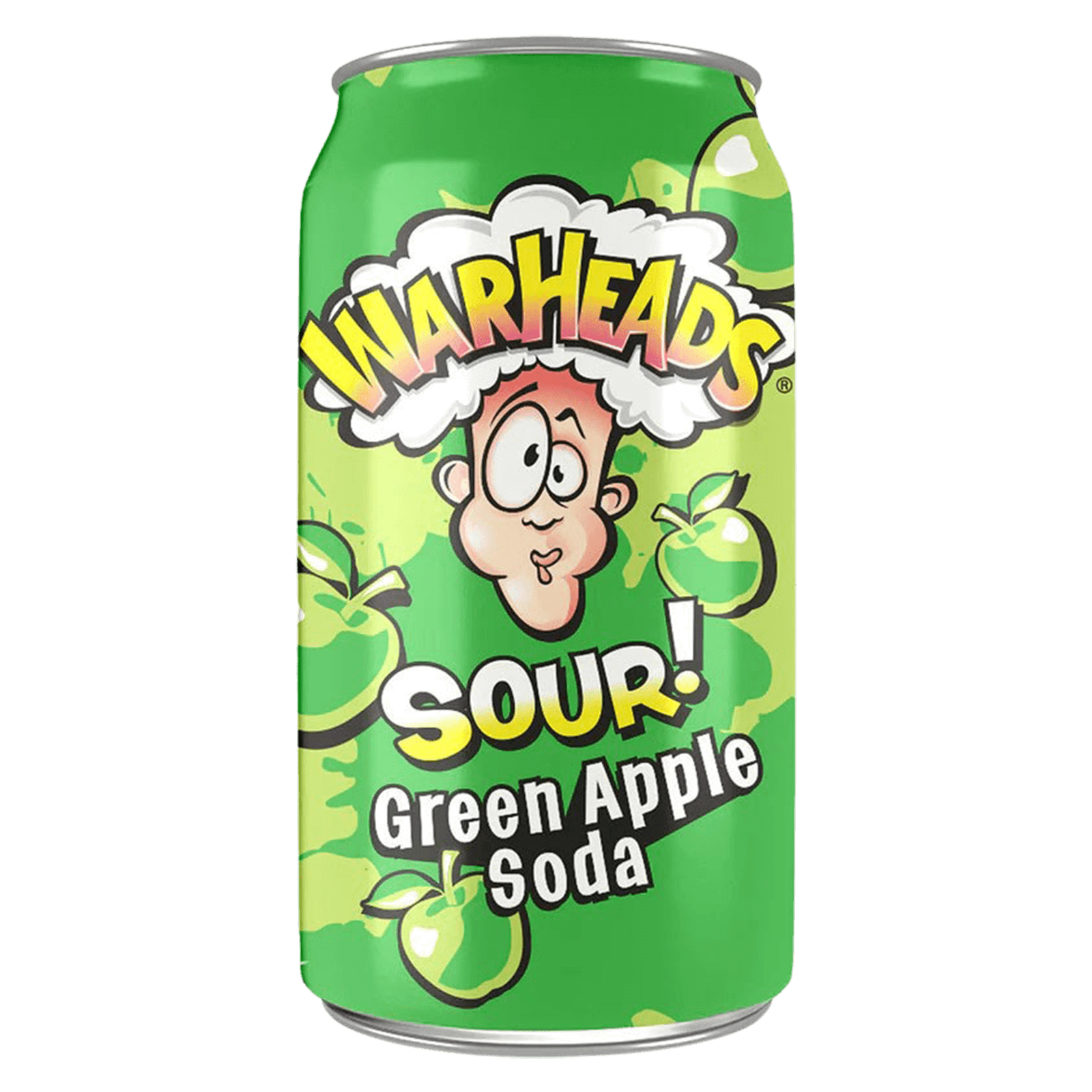 Warheads Sour Green Apple Soda 355ml