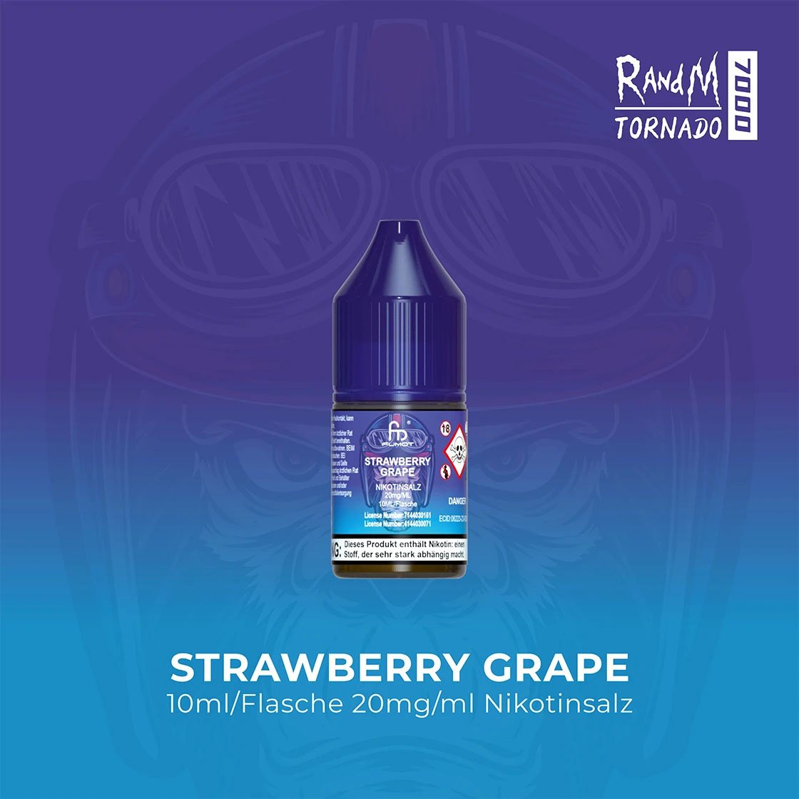 RandM Tornado Liquid 10 ml - Strawberry Grape 20 mg/ml