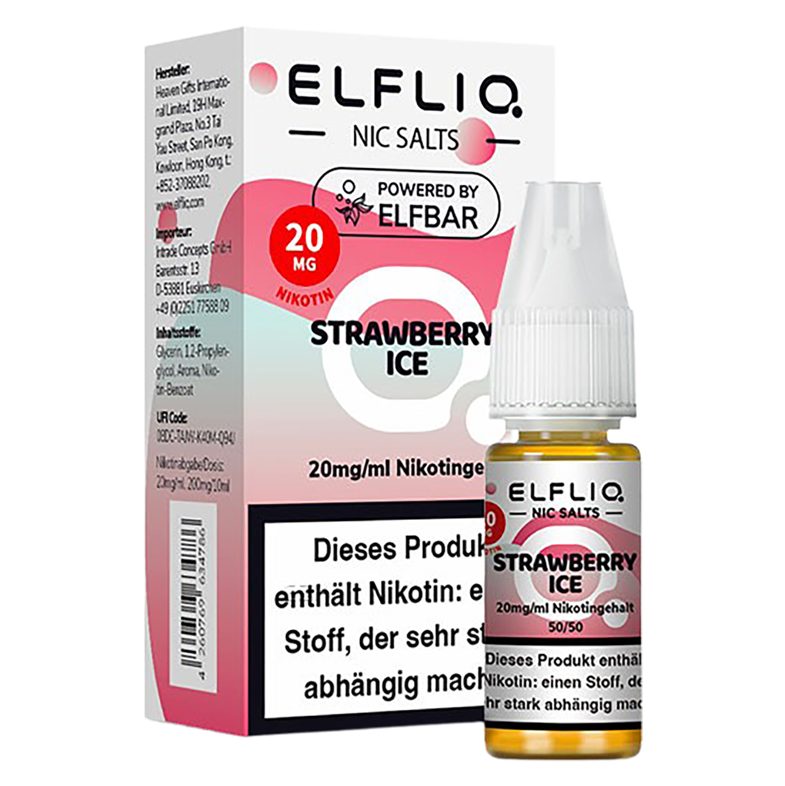 Elfliq - Nikotinsalz Liquid 20mg/ml - Strawberry Ice