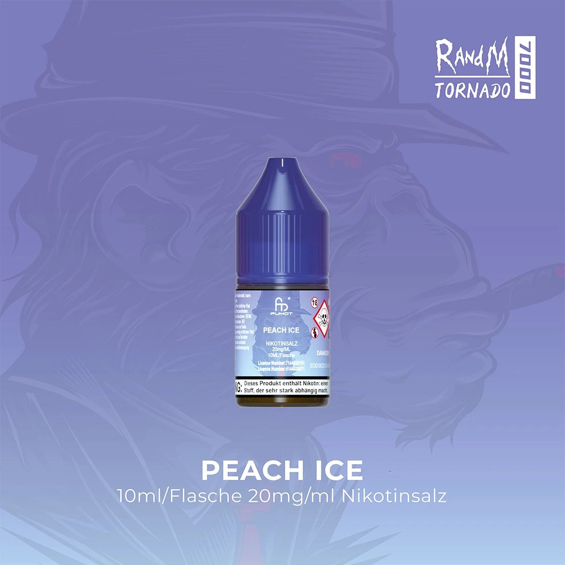 RandM Tornado Liquid 10 ml - Peach Ice 20 mg/ml