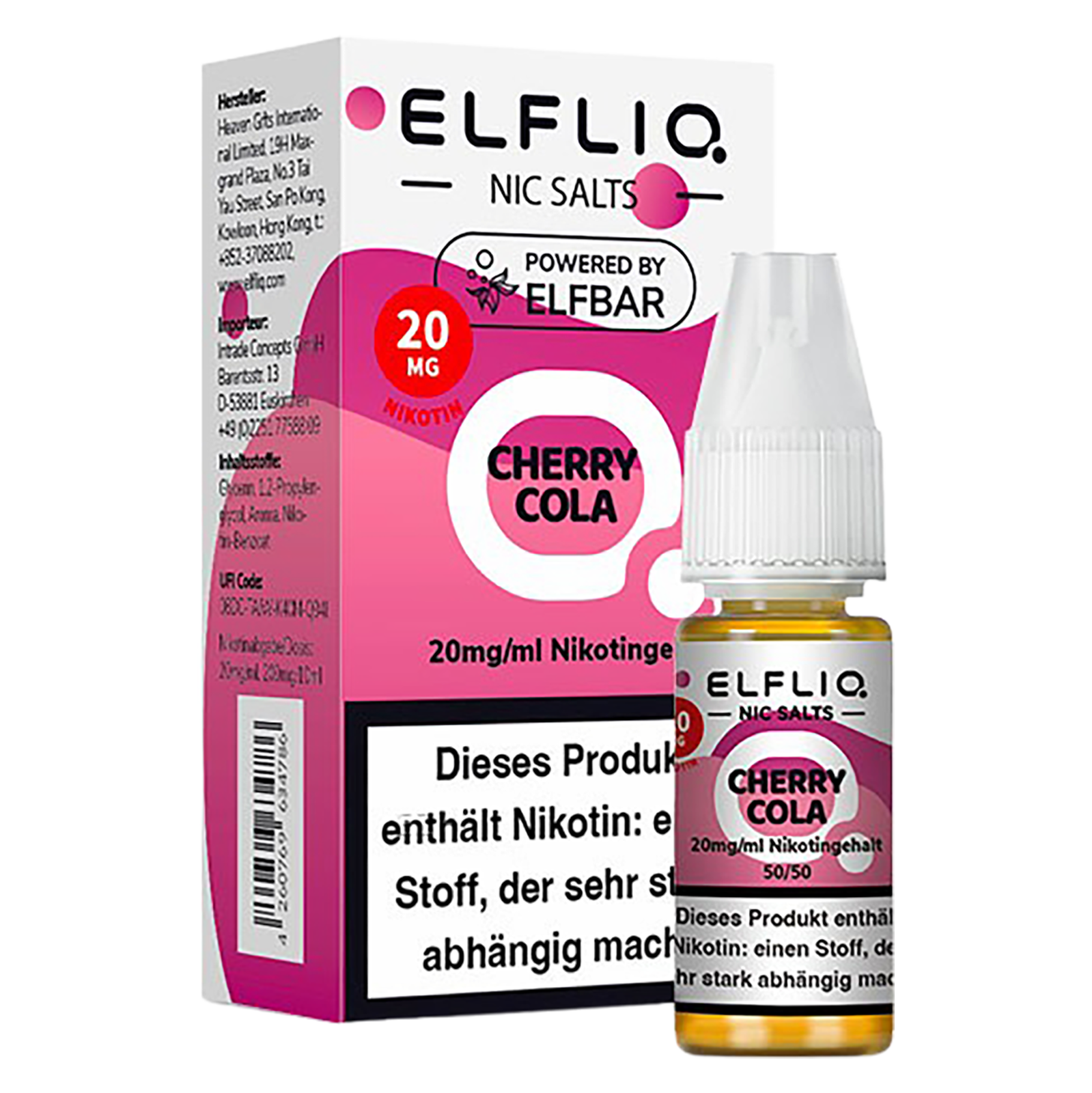 Elfliq - Nikotinsalz Liquid 20mg/ml - Cherry Cola