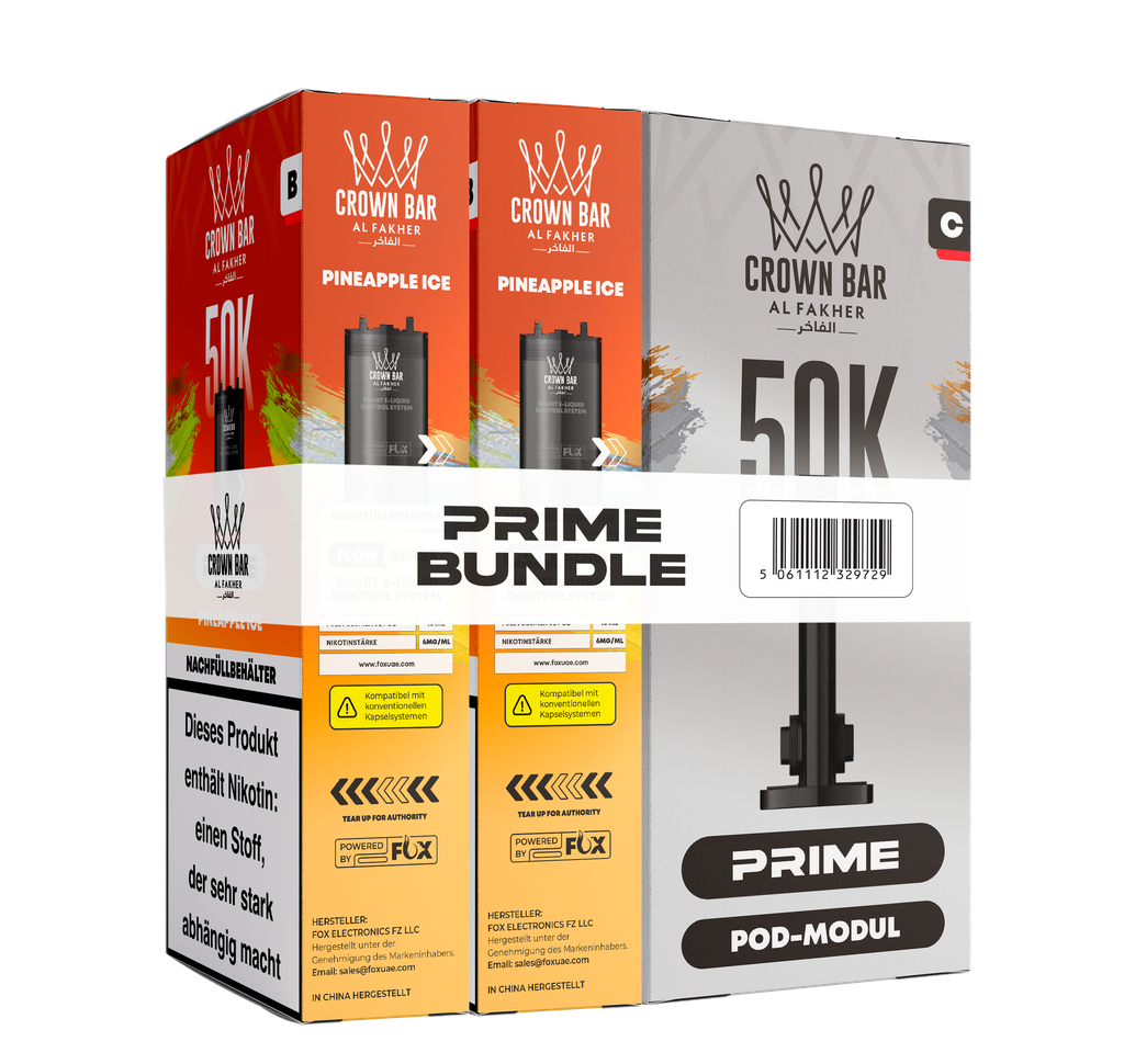 Al Fakher 50k Hypermax Prime Pod Set - Pineapple Ice