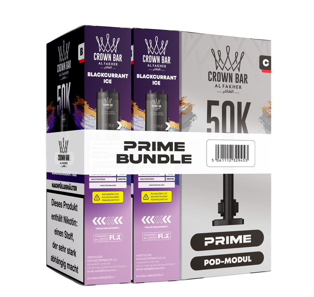 Al Fakher 50k Hypermax Prime Pod Set - Blackcurrant Ice