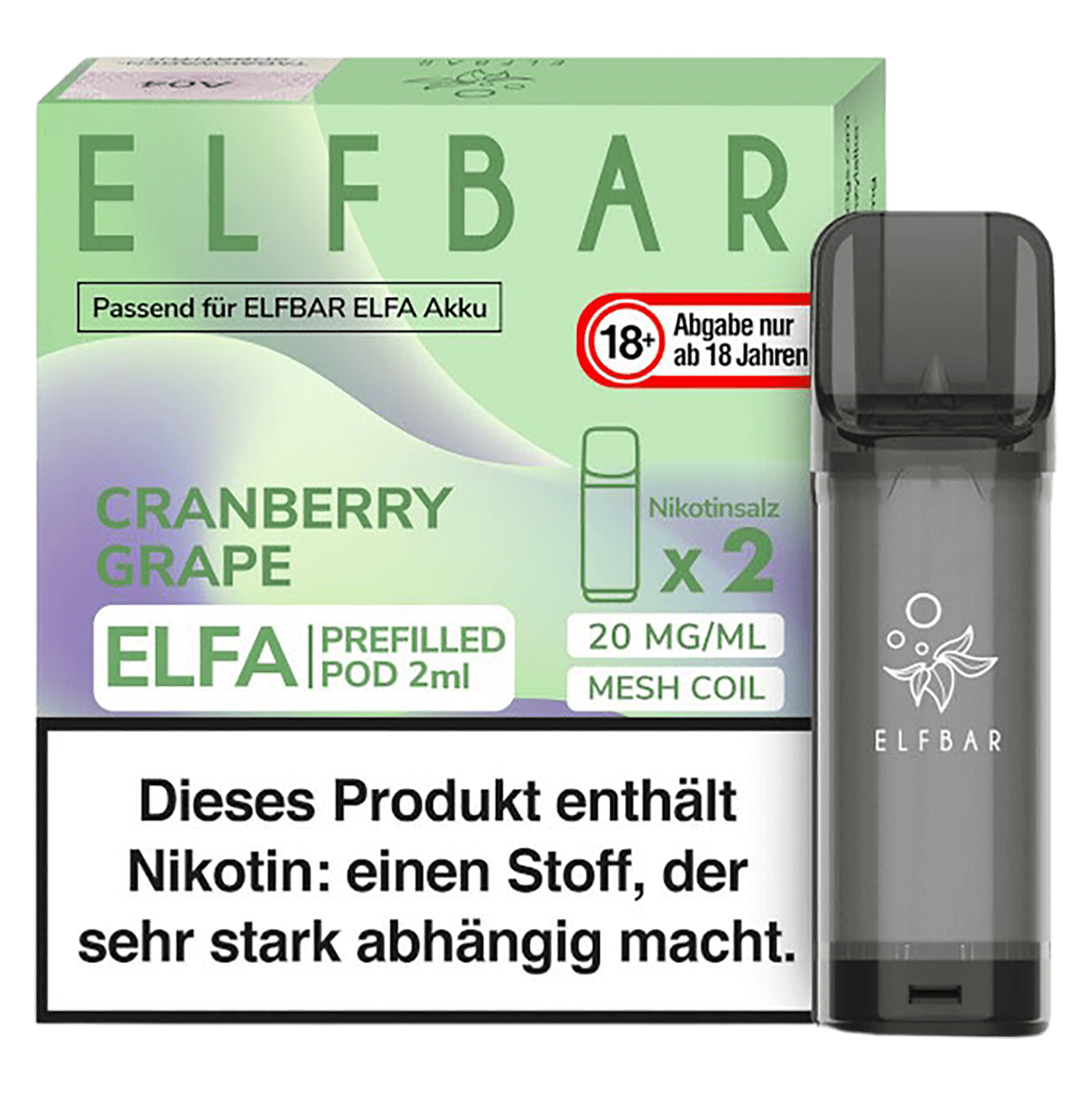 Elf Bar ELFA Liquid Pod 2er Pack - Cranberry Grape