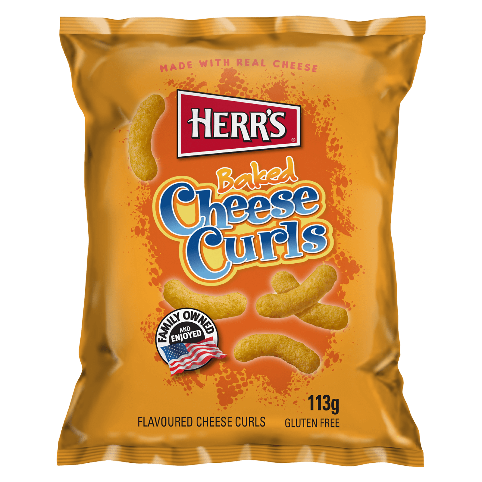 Herr's Baked Cheese Curls EU 113g