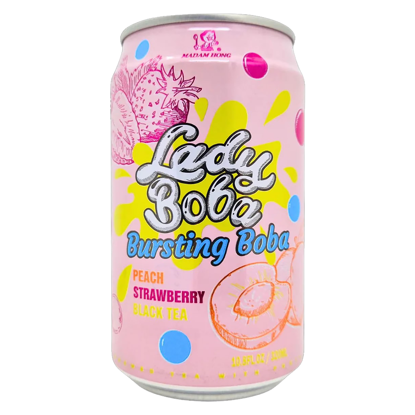 Madam Hong - Bubble Peach Strawberry Iced Tea 320ml