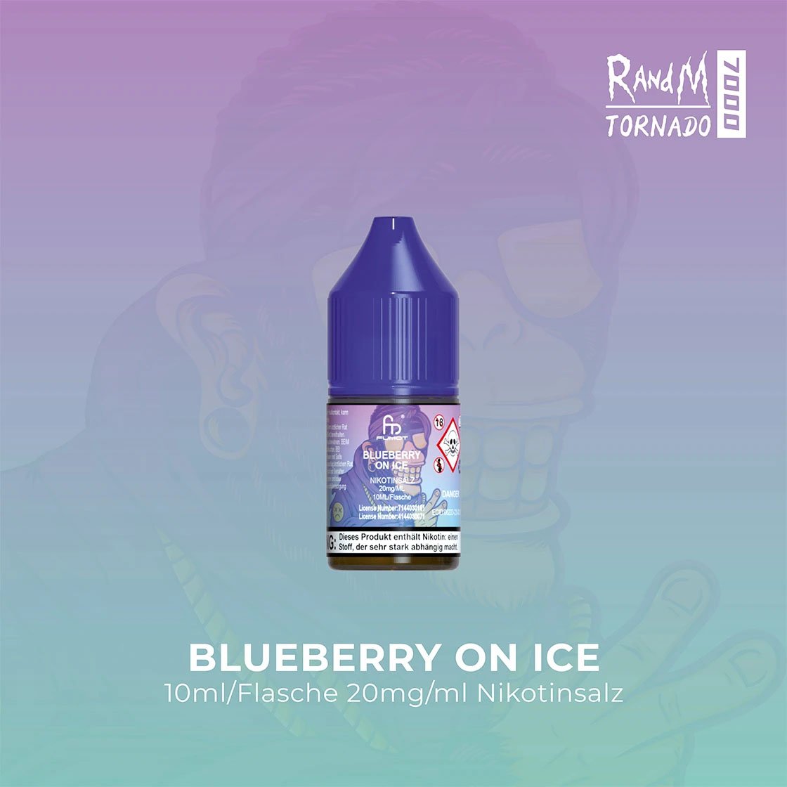 RandM Tornado Liquid 10 ml - Blueberry on Ice 20 mg/ml