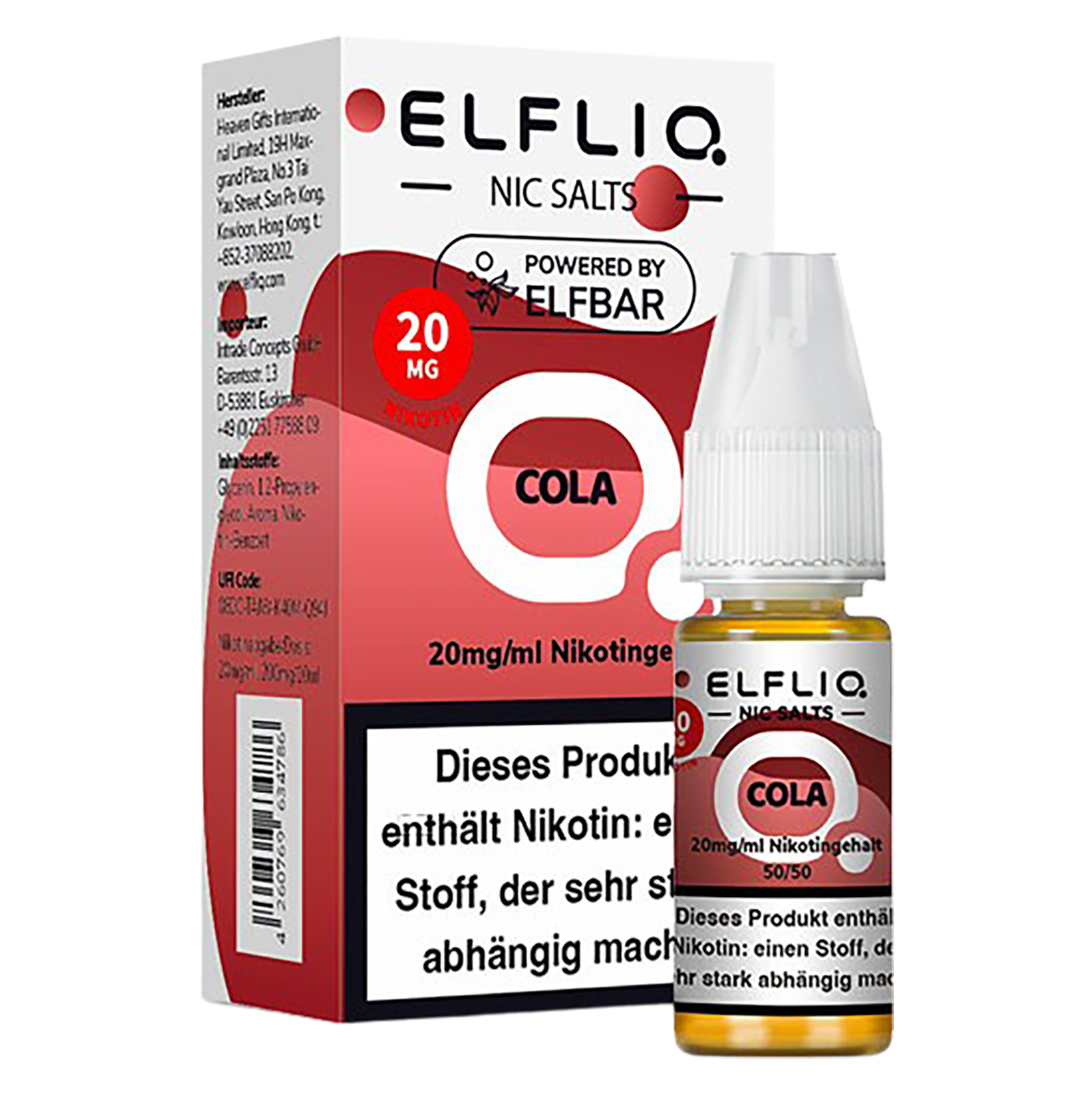 Elfliq - Nikotinsalz Liquid 20mg/ml - Cola