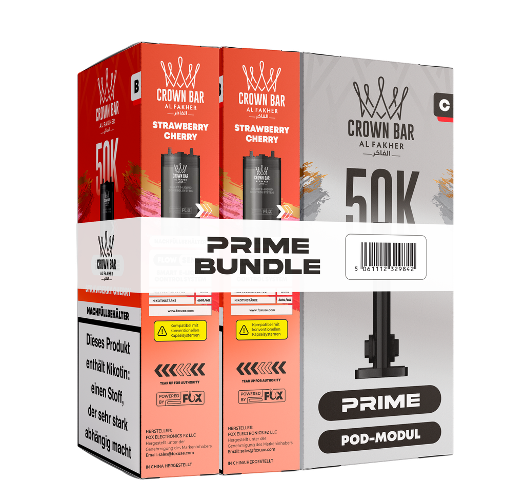 Al Fakher 50k Hypermax Prime Pod Set - Strawberry Cherry