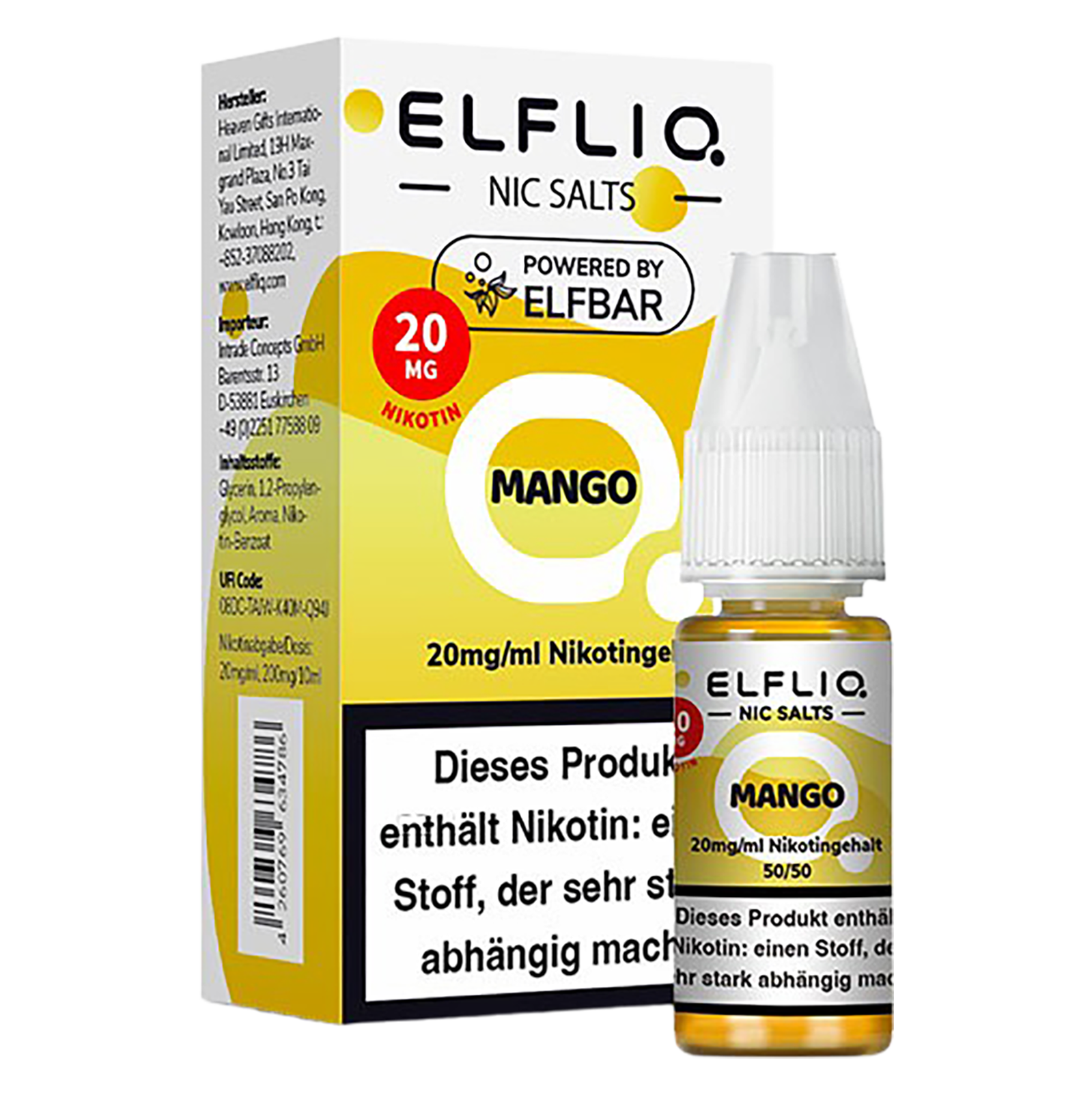 Elfliq - Nikotinsalz Liquid 20mg/ml - Mango