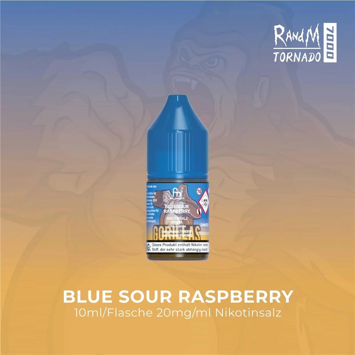 RandM Tornado Liquid 10 ml - Blue Sour Raspberry 20 mg/ml