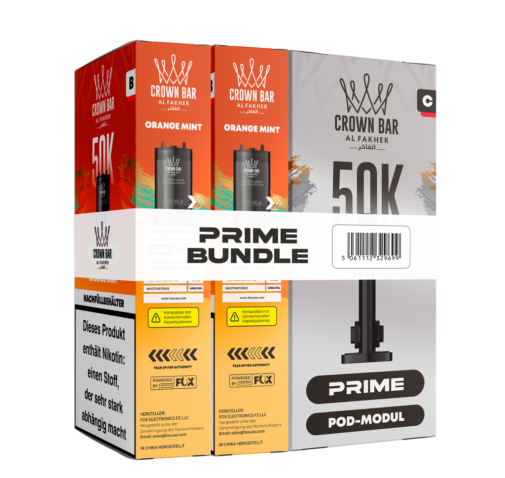 Al Fakher 50k Hypermax Prime Pod Set - Orange Mint
