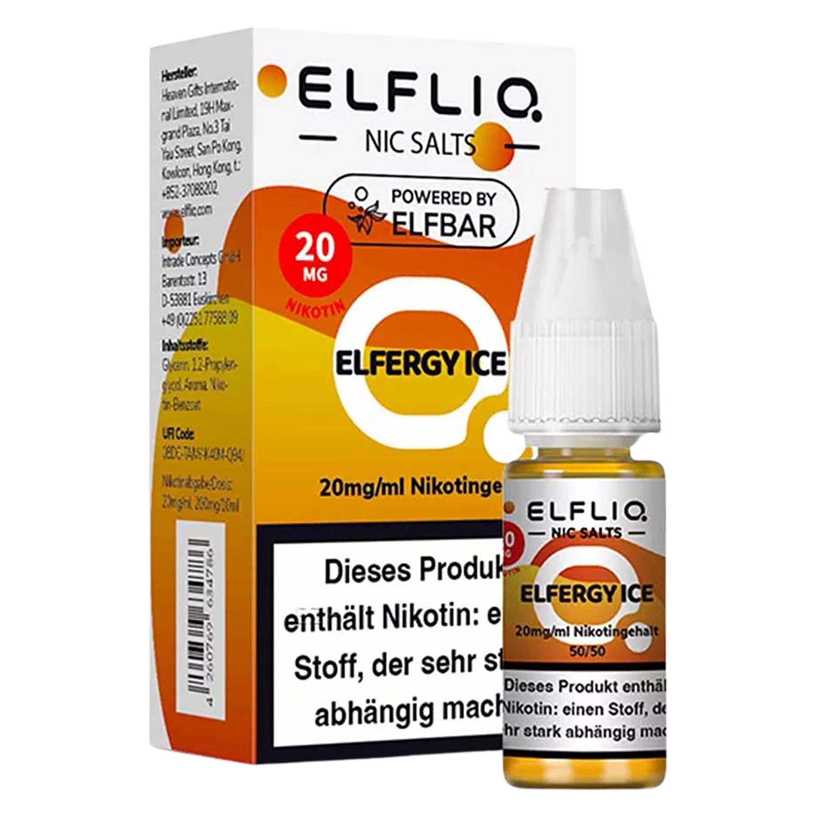 Elfliq - Nikotinsalz Liquid 20mg/ml - Elfergy Ice