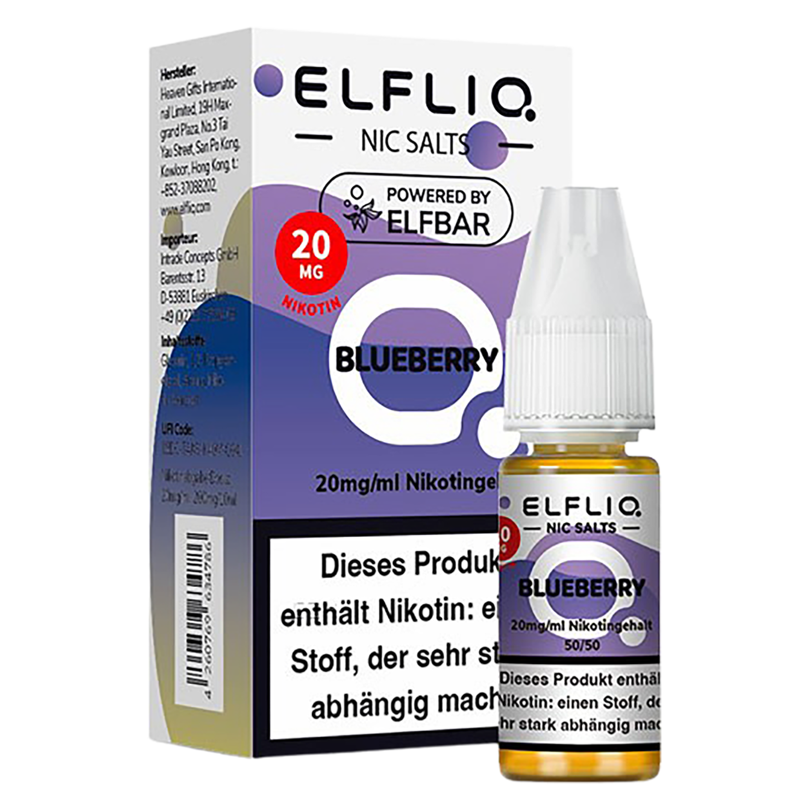 Elfliq - Nikotinsalz Liquid 20mg/ml - Blueberry