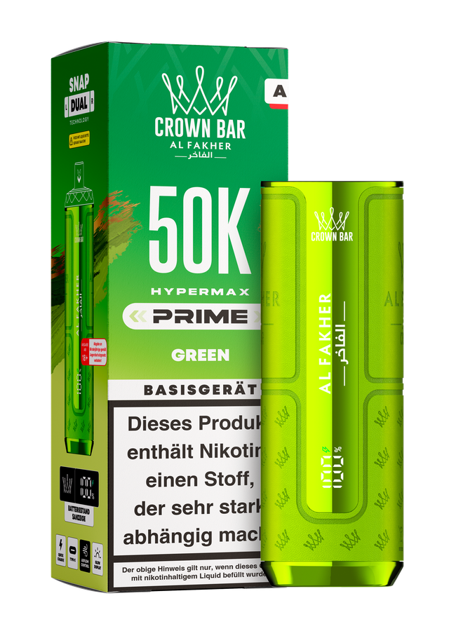 Al Fakher Hypermax Prime 50k Akkuträger - Green