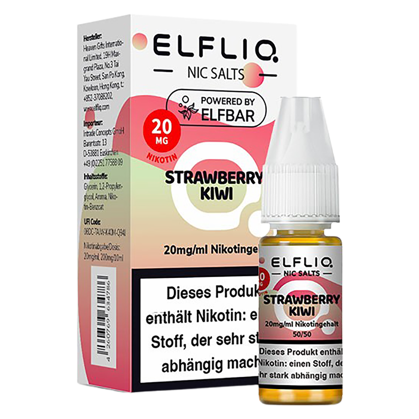 Elfliq - Nikotinsalz Liquid 20mg/ml - Strawberry Kiwi