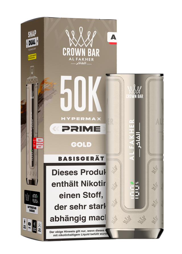 Al Fakher Hypermax Prime 50k Akkuträger - Gold