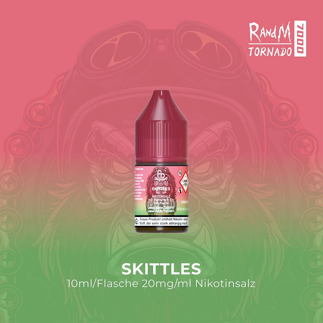 RandM Tornado Liquid 10 ml - Skittlez 20 mg/ml