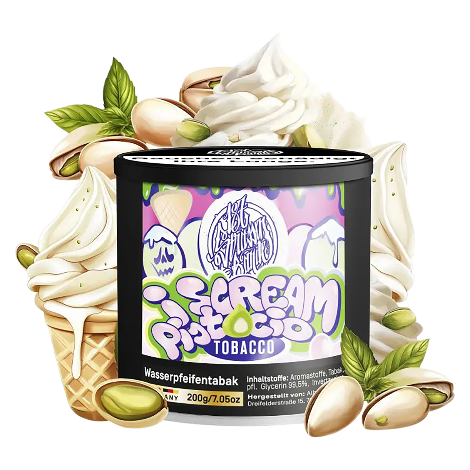 187 Tobacco 200g - I Scream Pistacio