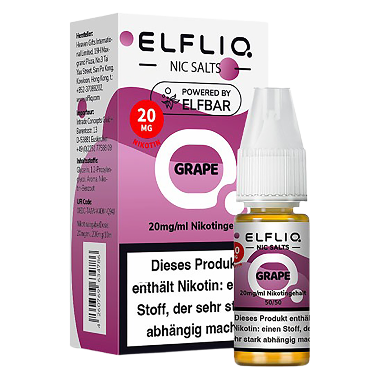 Elfliq - Nikotinsalz Liquid 20mg/ml - Grape