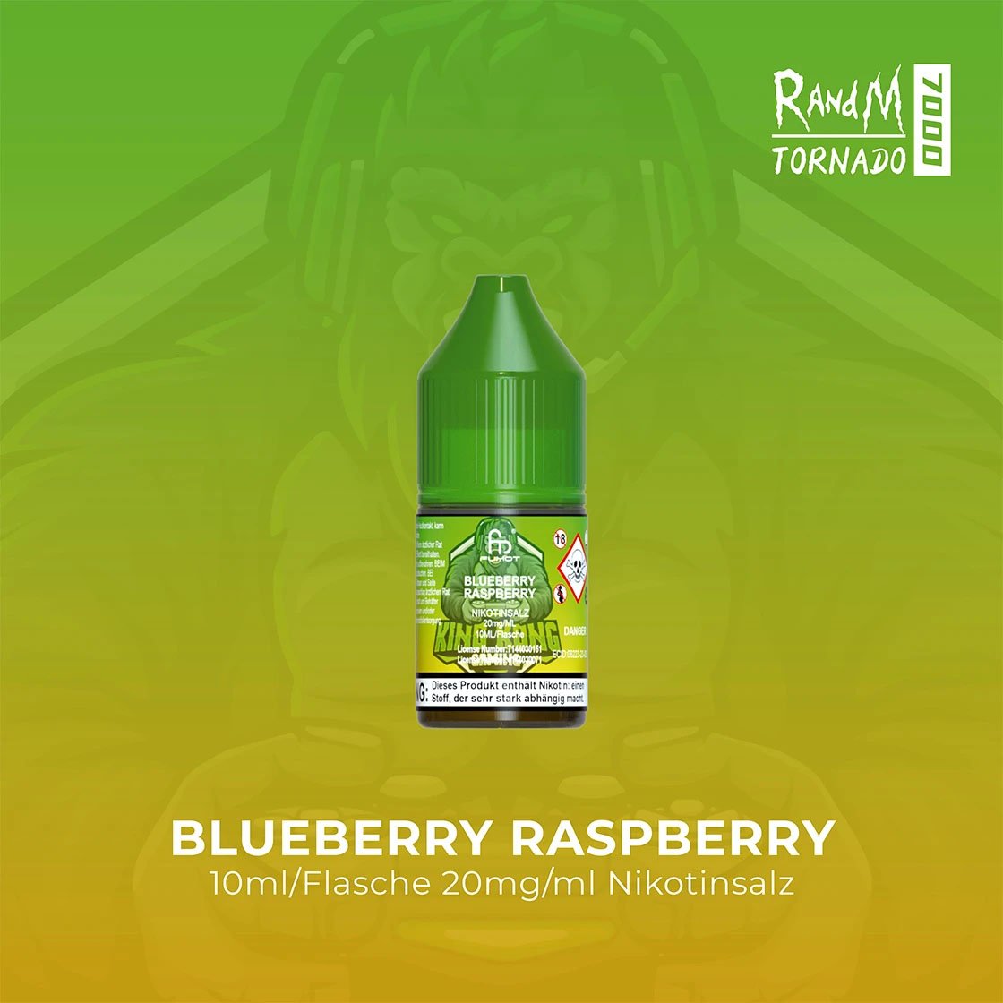 RandM Tornado Liquid 10 ml - Blueberry Raspberry 20 mg/ml