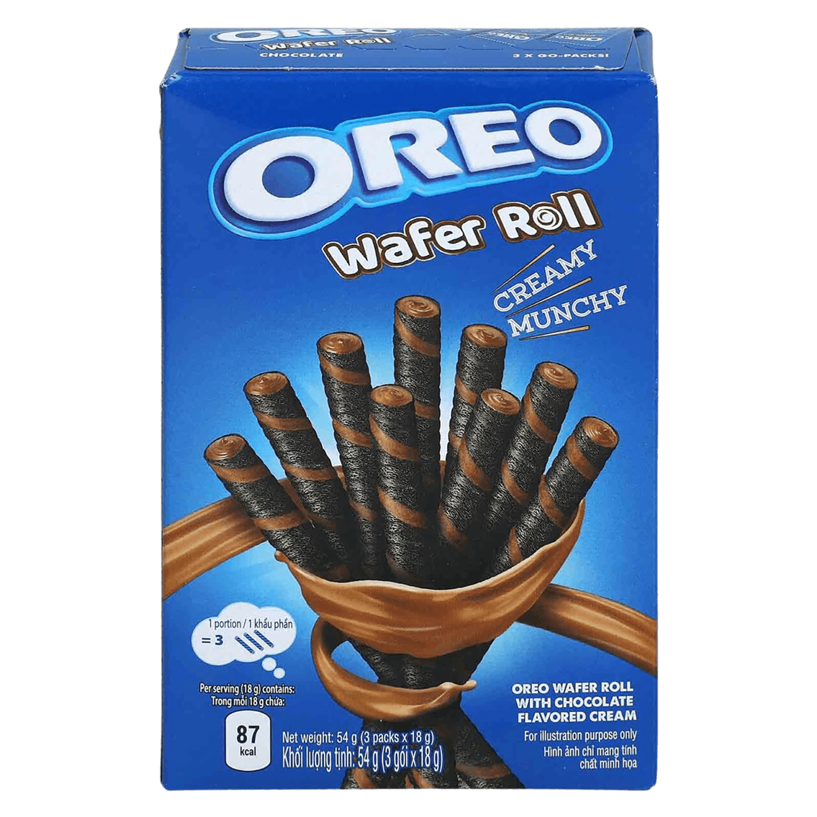 Oreo - Wafer Roll Chocolate Asia 54g