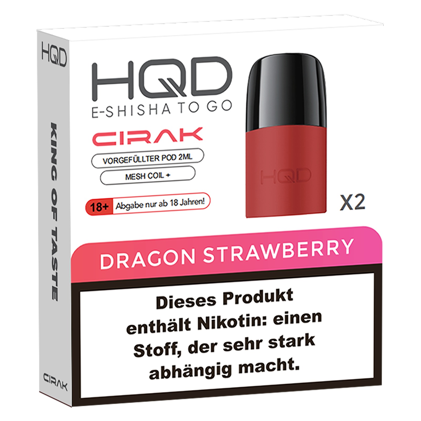 HQD Cirak Pod - Dragon Strawberry - 2 x 2ml