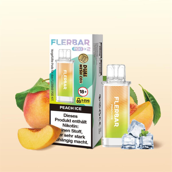 Flerbar Pods - Peach Ice