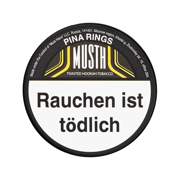 Must H 50g Shisha Tabak - Pina Rings