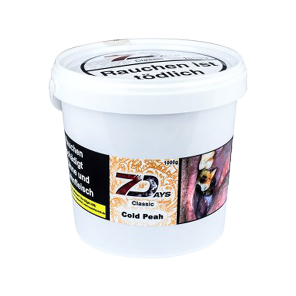 7 Days 1kg Shisha Tabak - Cold Peah