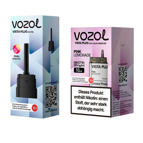 Vozol Vista Plug ez Pod Bundle - Pink Lemonade