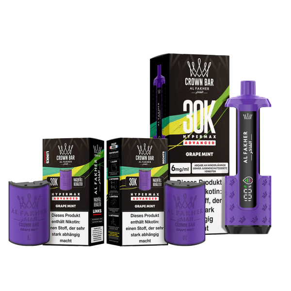 Al Fakher 30k Hypermax Bundle - Grape Mint