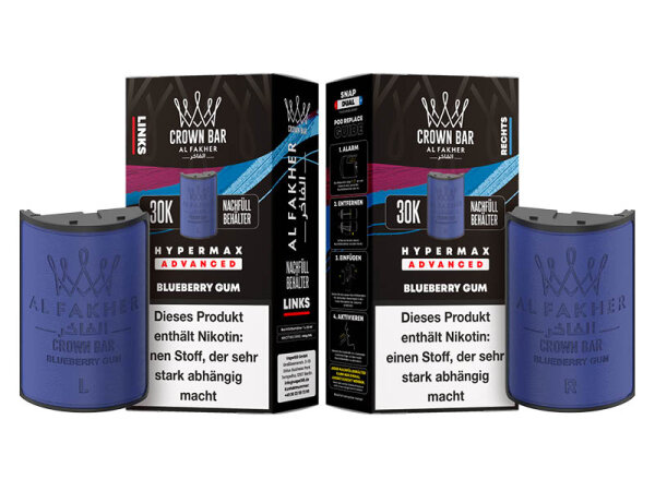 Al Fakher 30k Hypermax Refill Pod Bundle - Blueberry Gum