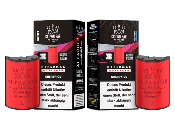Al Fakher 30k Hypermax Refill Pod Bundle - Cherry Ice