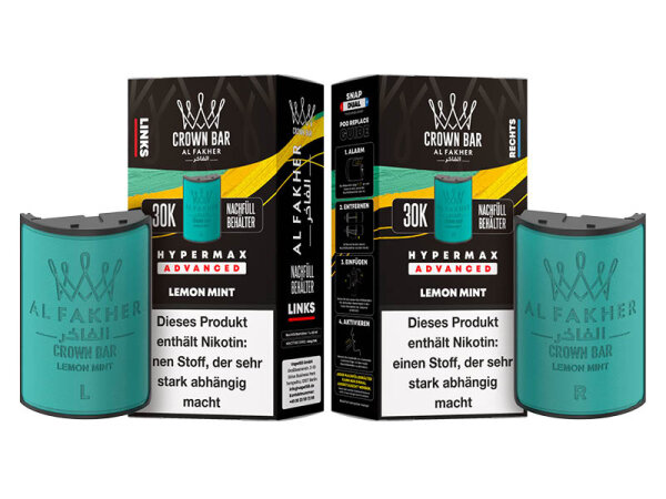 Al Fakher 30k Hypermax Refill Pod Bundle - Lemon Mint