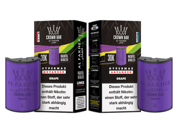 Al Fakher 30k Hypermax Refill Pod Bundle - Grape