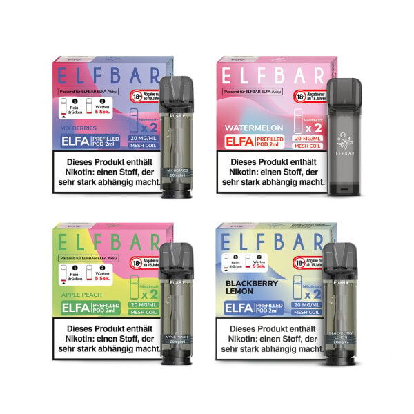 ELFA Liquid Pod 2er Pack - Alle Geschmäcker