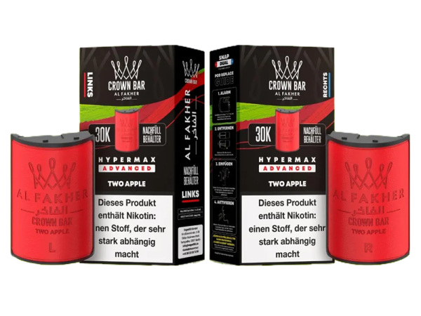 Al Fakher 30k Hypermax Refill Pod Bundle - Two Apple