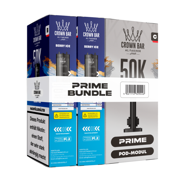 Al Fakher 50k Hypermax Prime Pod Set - Berry Ice