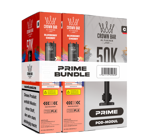 Al Fakher 50k Hypermax Prime Pod Set - Blueberry Cherry