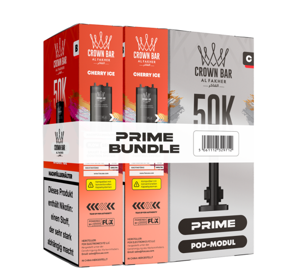 Al Fakher 50k Hypermax Prime Pod Set - Cherry Ice