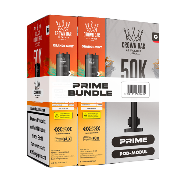 Al Fakher 50k Hypermax Prime Pod Set - Orange Mint